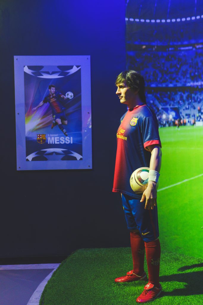 Estátua de cera de Lionel Messi. Afinal, Messi ou CR7?