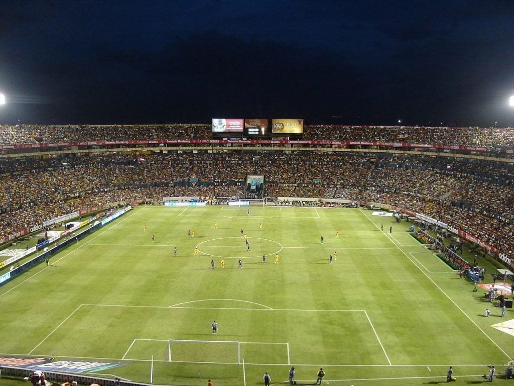 Estádio de futebol.