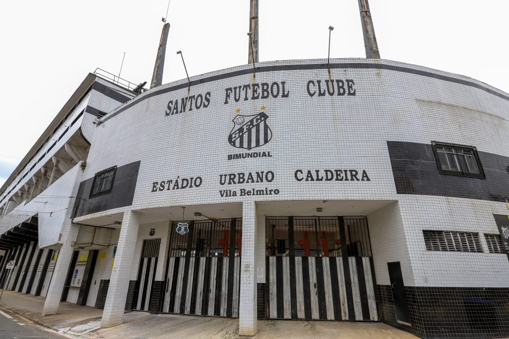 Entrada do estádio do Santos FC.